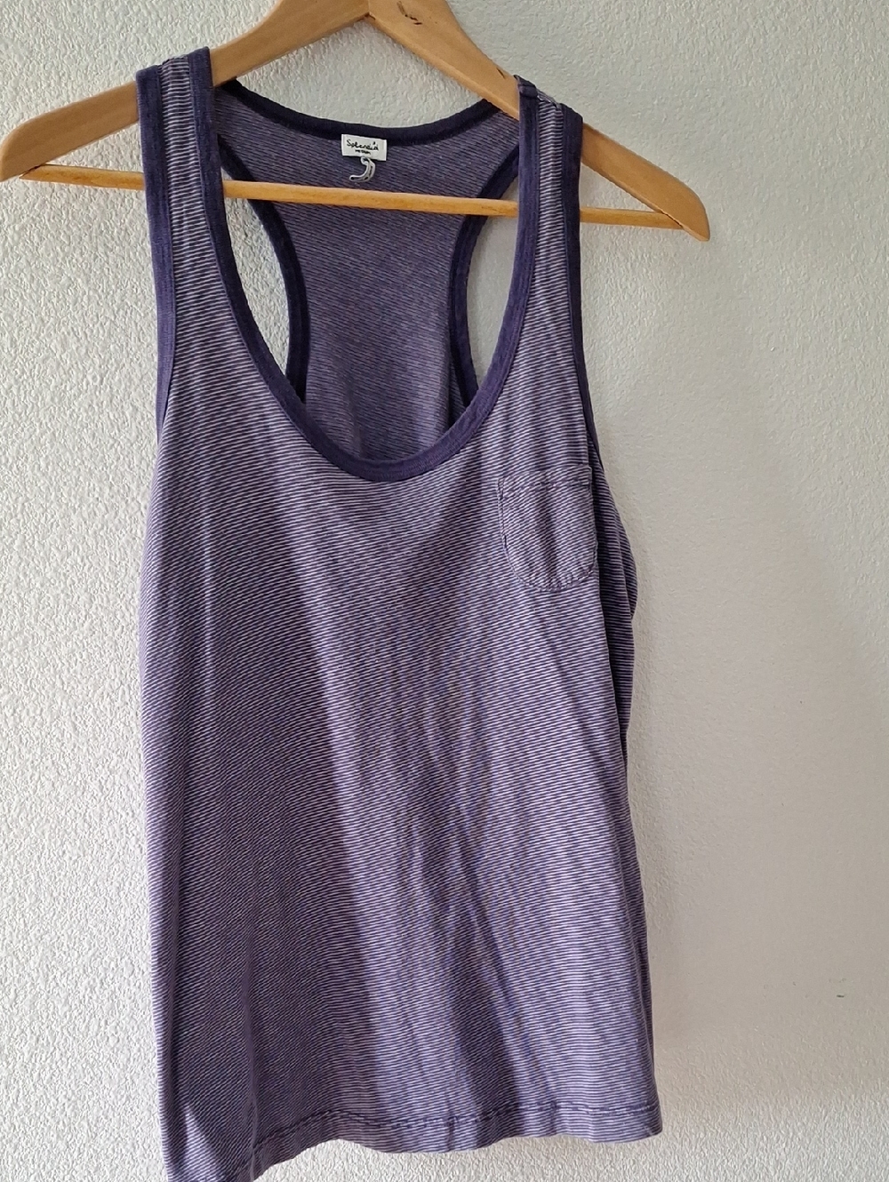 Splendid Purple Striped Racerback Tank